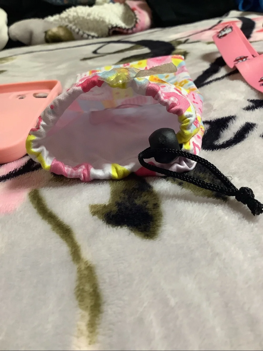 Woman’s Hello Kitty Pink Phone Case, 13 Pro max Pouch, Lanyard & Charm Set